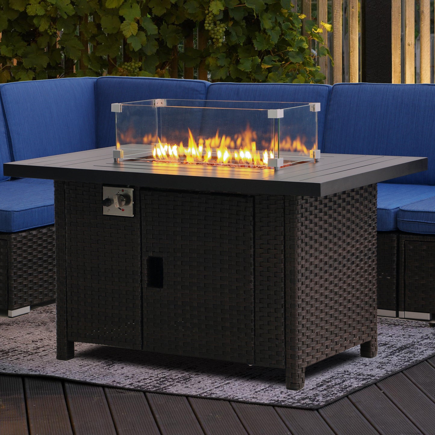 46" Propane Gas Fire Pit Table with 55,000 BTU