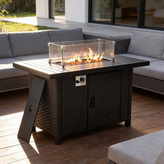 46" Propane Gas Fire Pit Table with 55,000 BTU