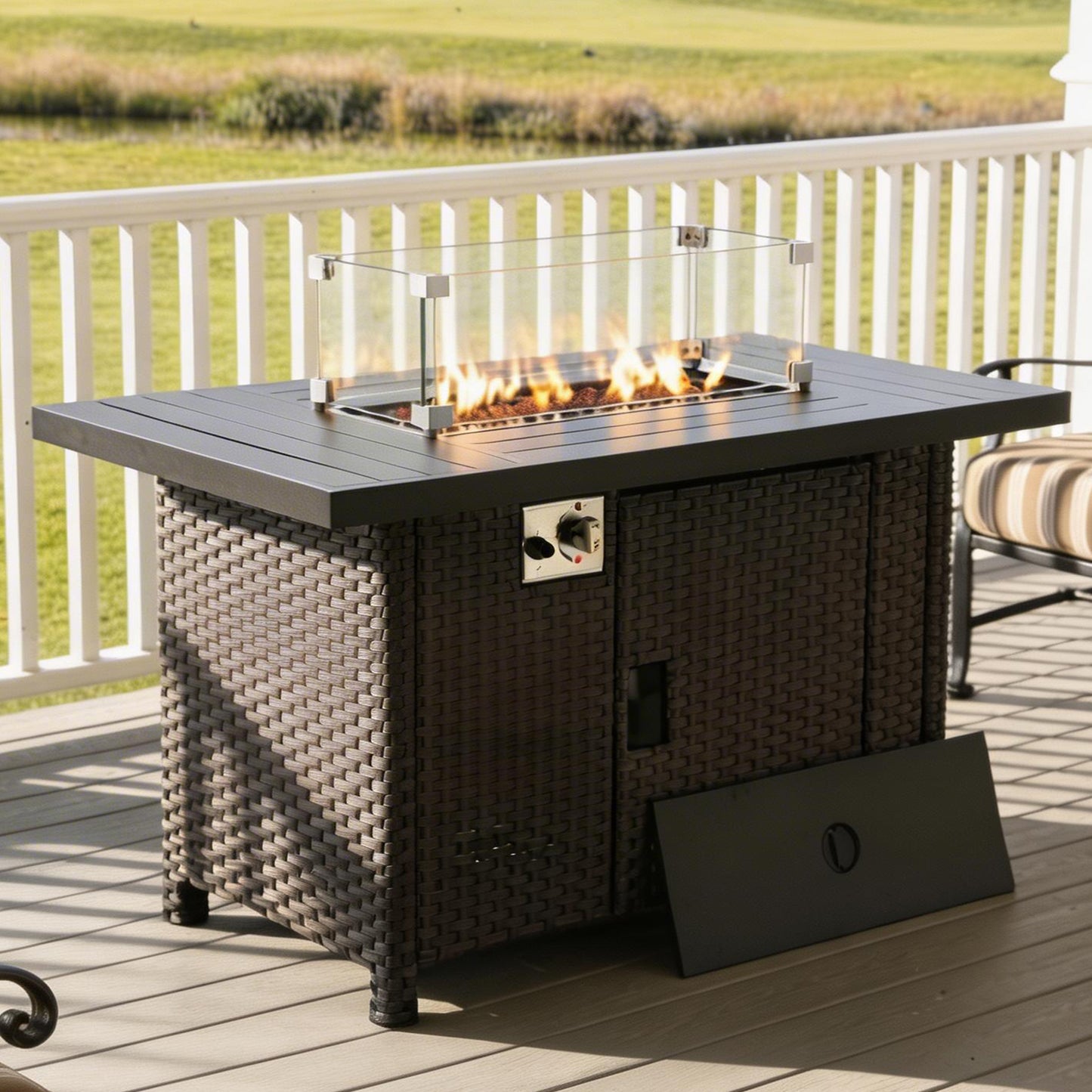 46" Propane Gas Fire Pit Table with 55,000 BTU