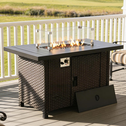 46" Propane Gas Fire Pit Table with 55,000 BTU
