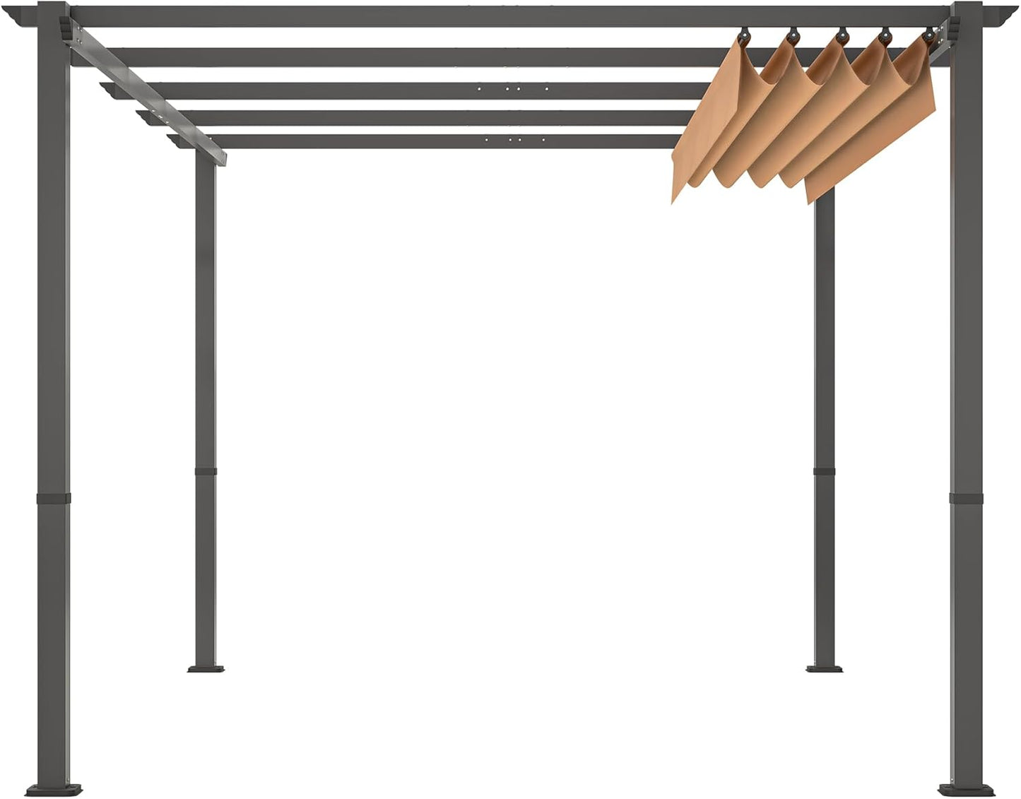 Outdoor Pergola with Sun Shade Canopy