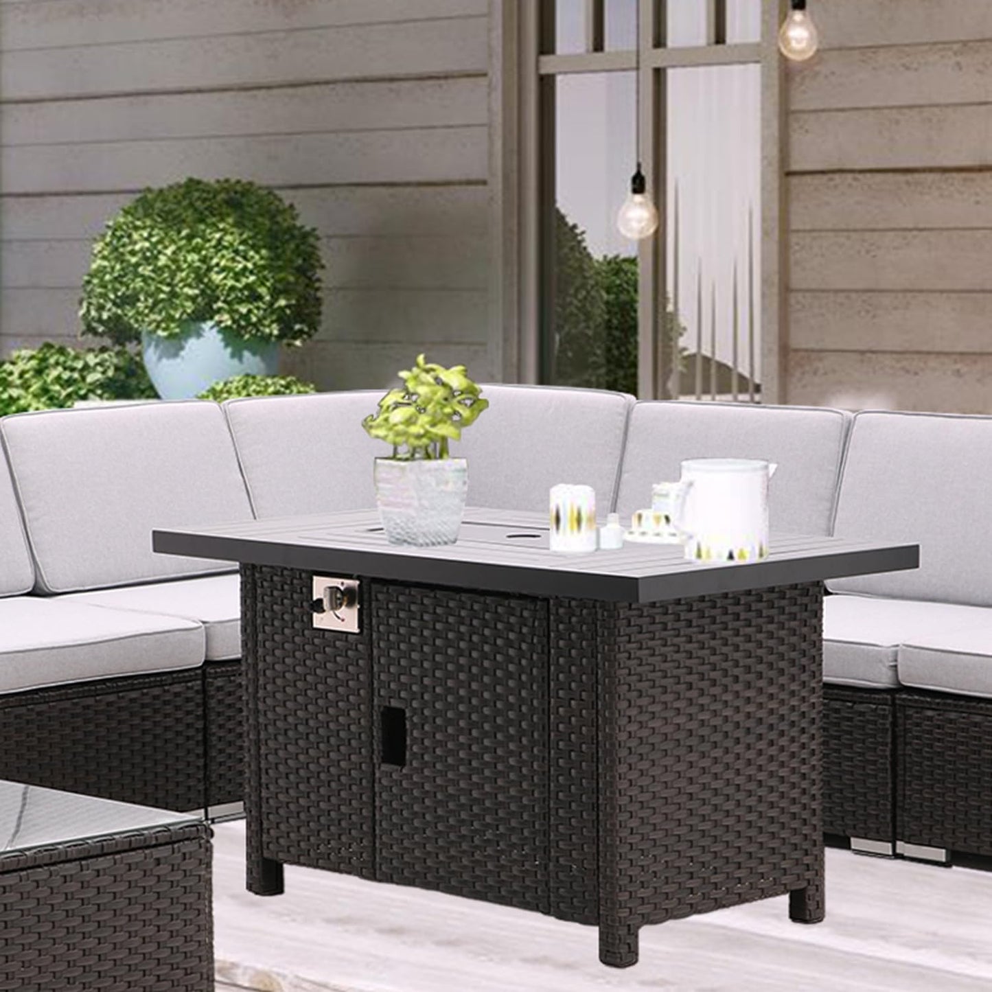 Outdoor Fire Pit for Garden Patio (Table)