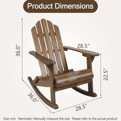 Outdoor Adirondack Rocking Chair