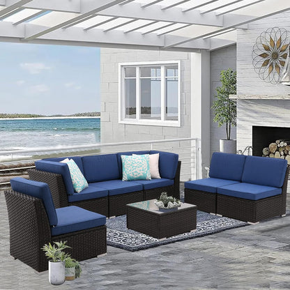 Patio Sofa Set with Coffee Table