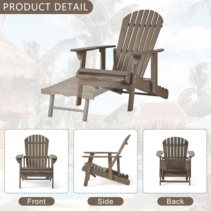 Outdoor Reclining Adirondack Chair