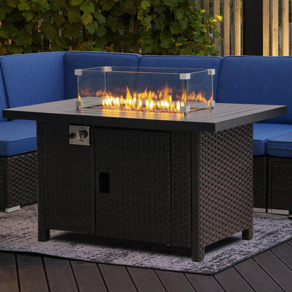 46" Propane Gas Fire Pit Table with 55,000 BTU